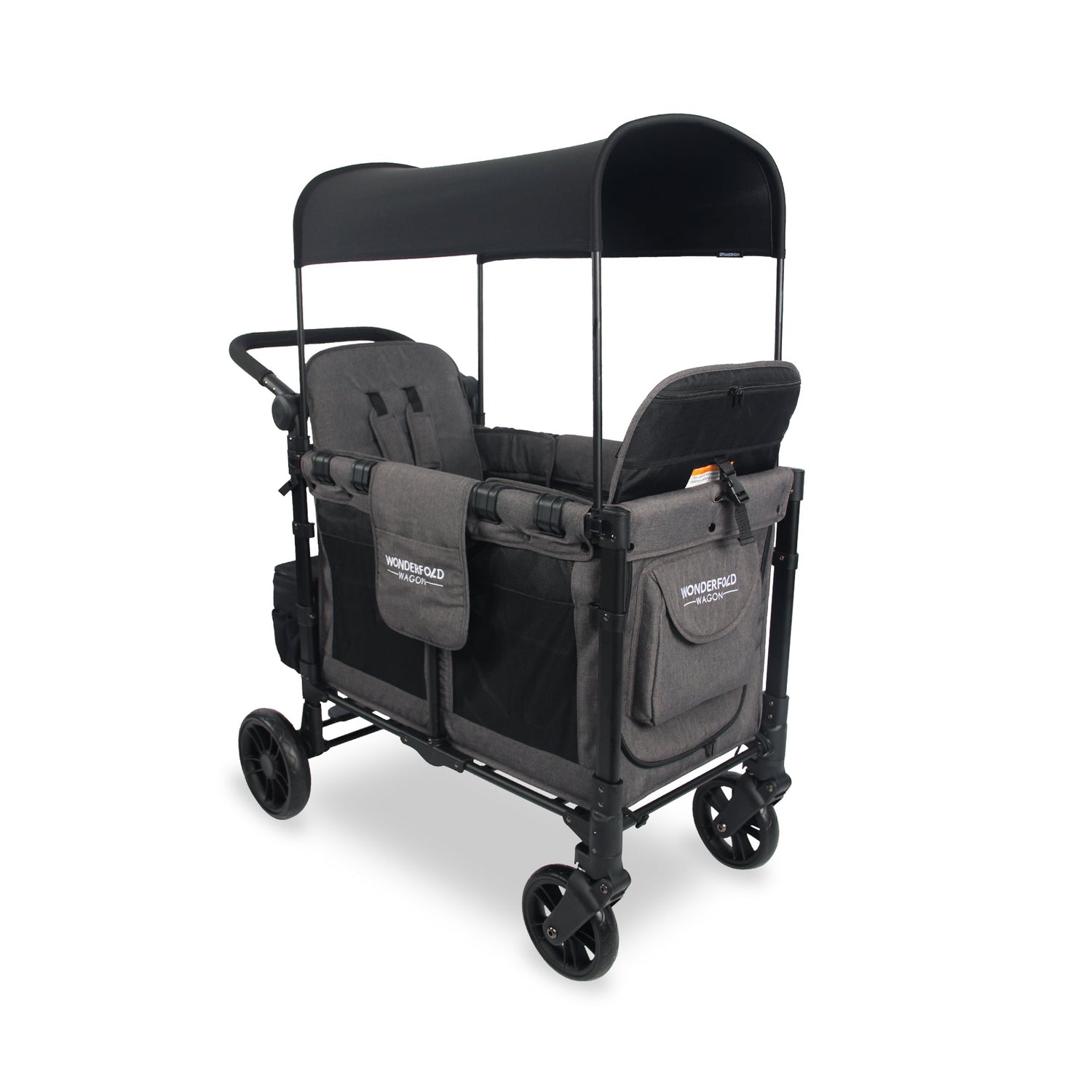 W2 Elite Double Stroller Wagon (2 Seater) - Studio Image - Grey