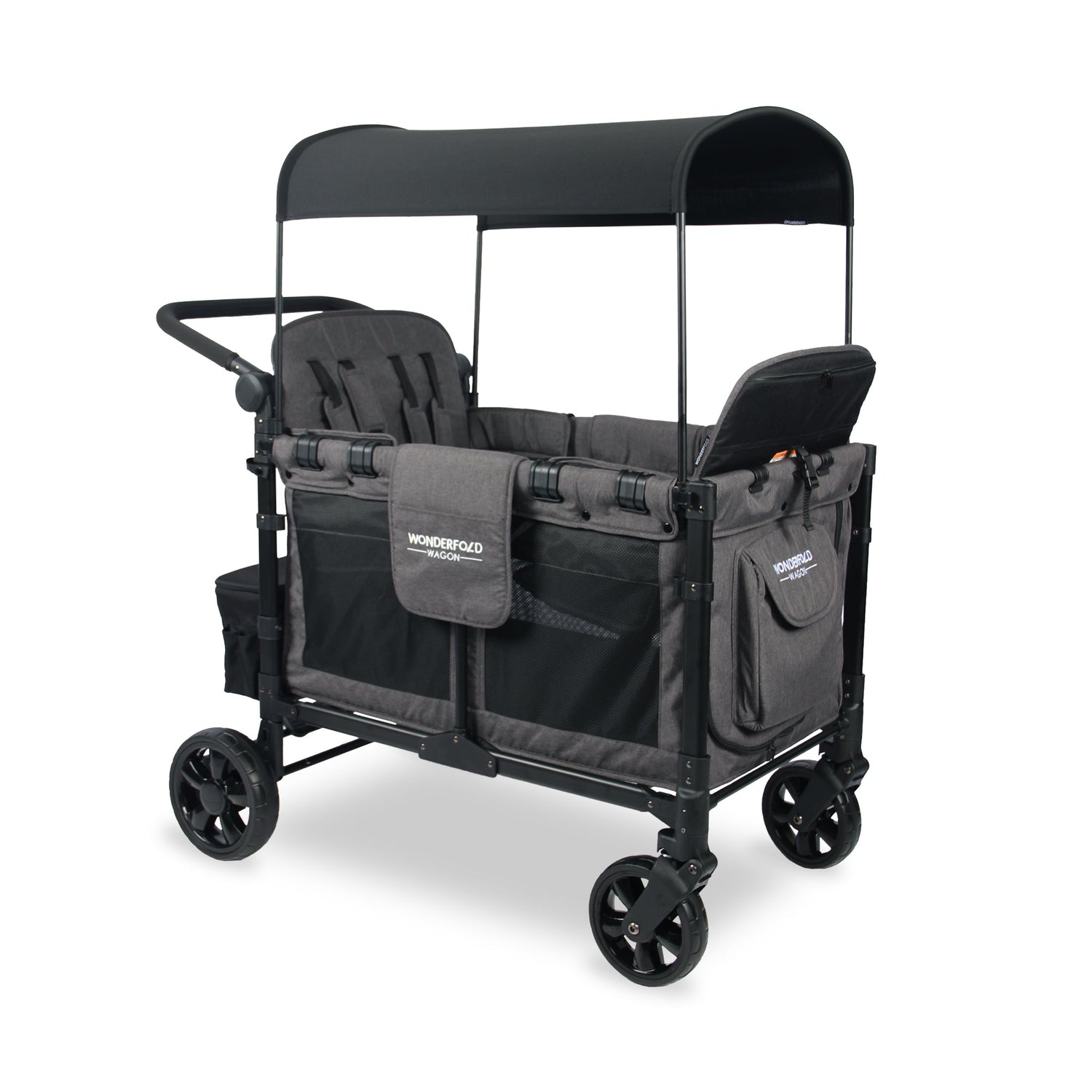 W4 Elite Quad Stroller Wagon (4 Seater) - Studio Image - Grey