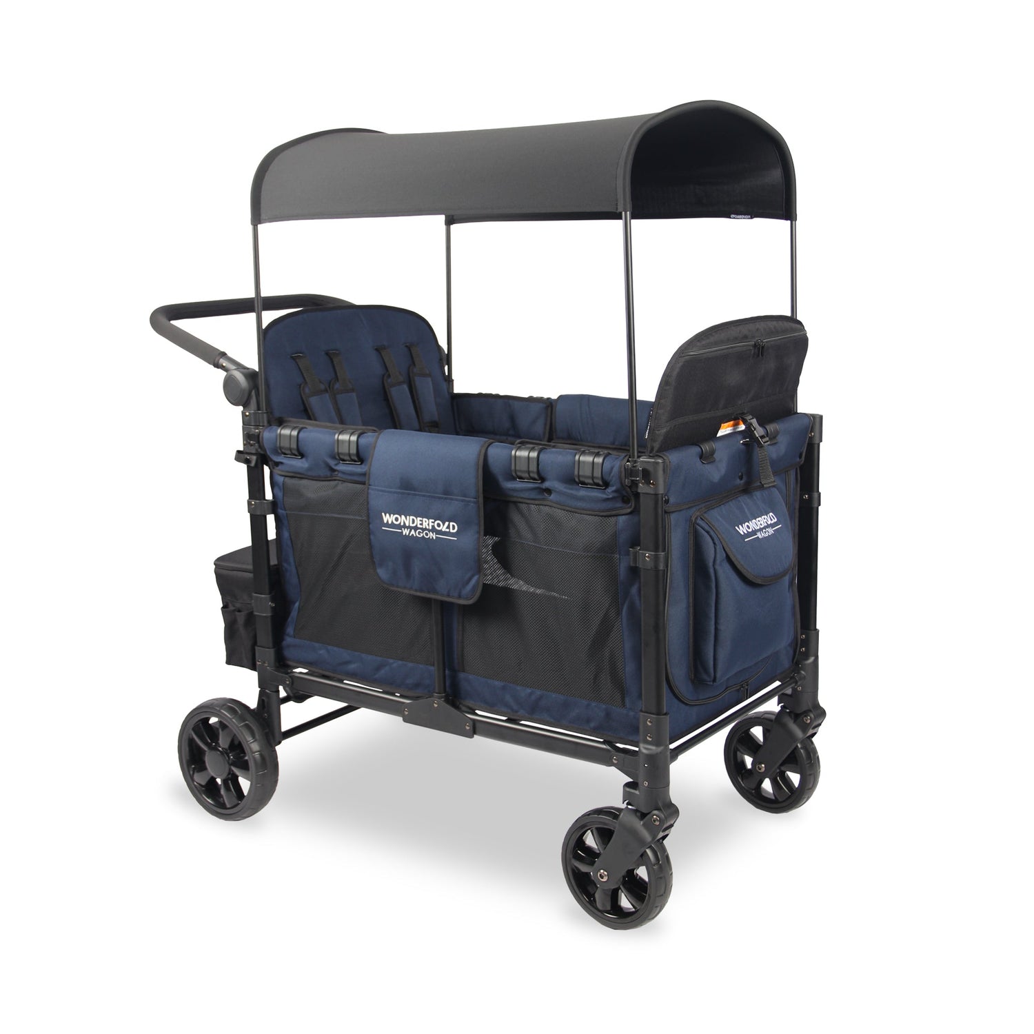 W4 Elite Quad Stroller Wagon (4 Seater) - Studio Image - Navy Blue