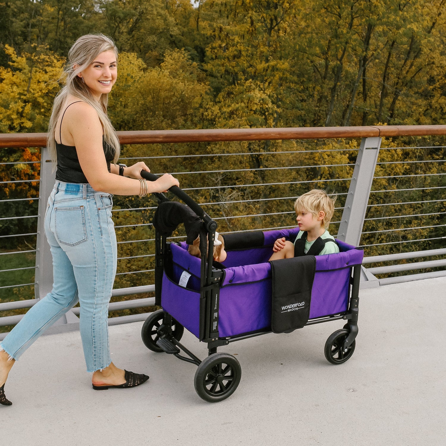 W1 Original Double Stroller Wagon (2 Seater) - Lifestyle Image