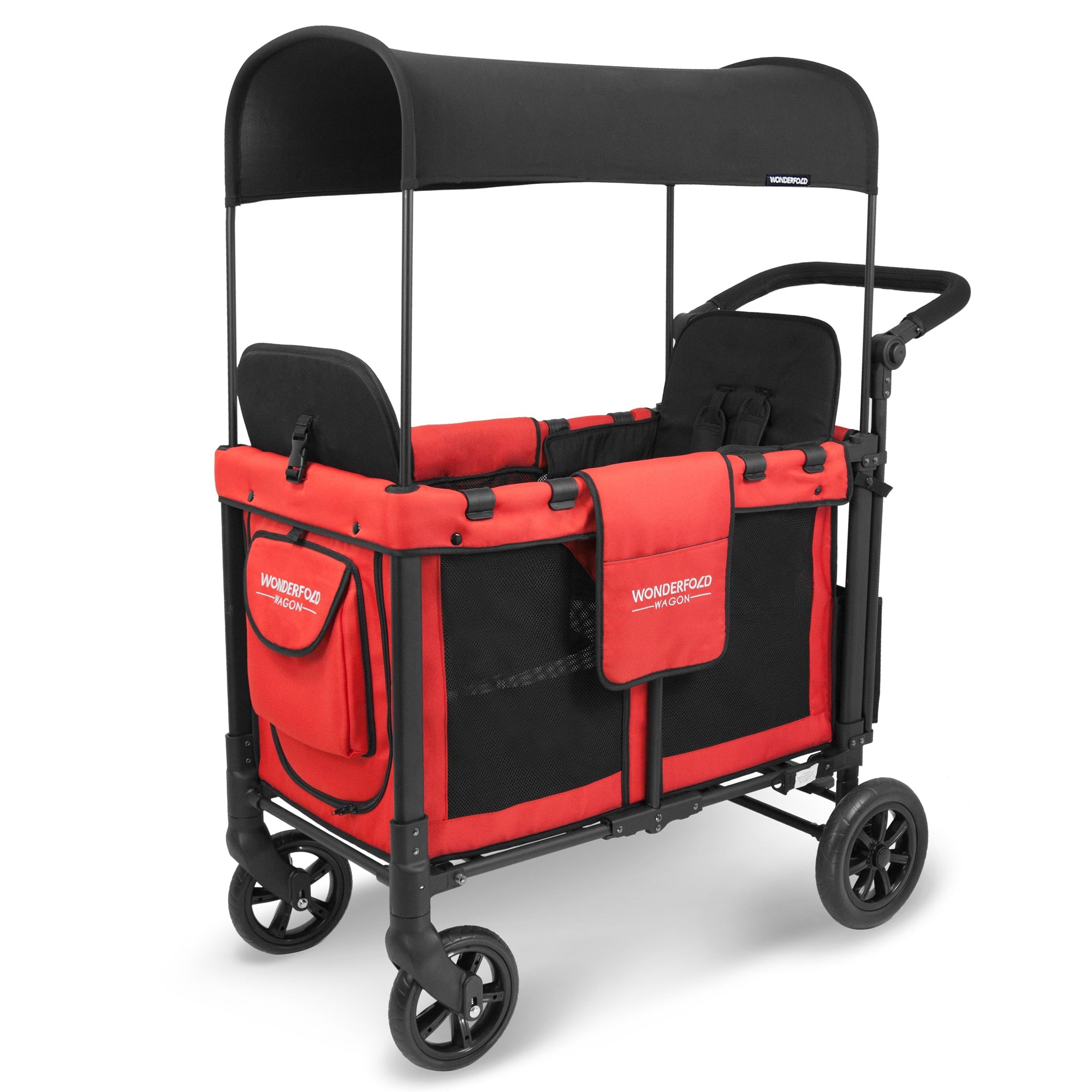 W2 Original Double Stroller Wagon (2 Seater) - Studio Image - Red