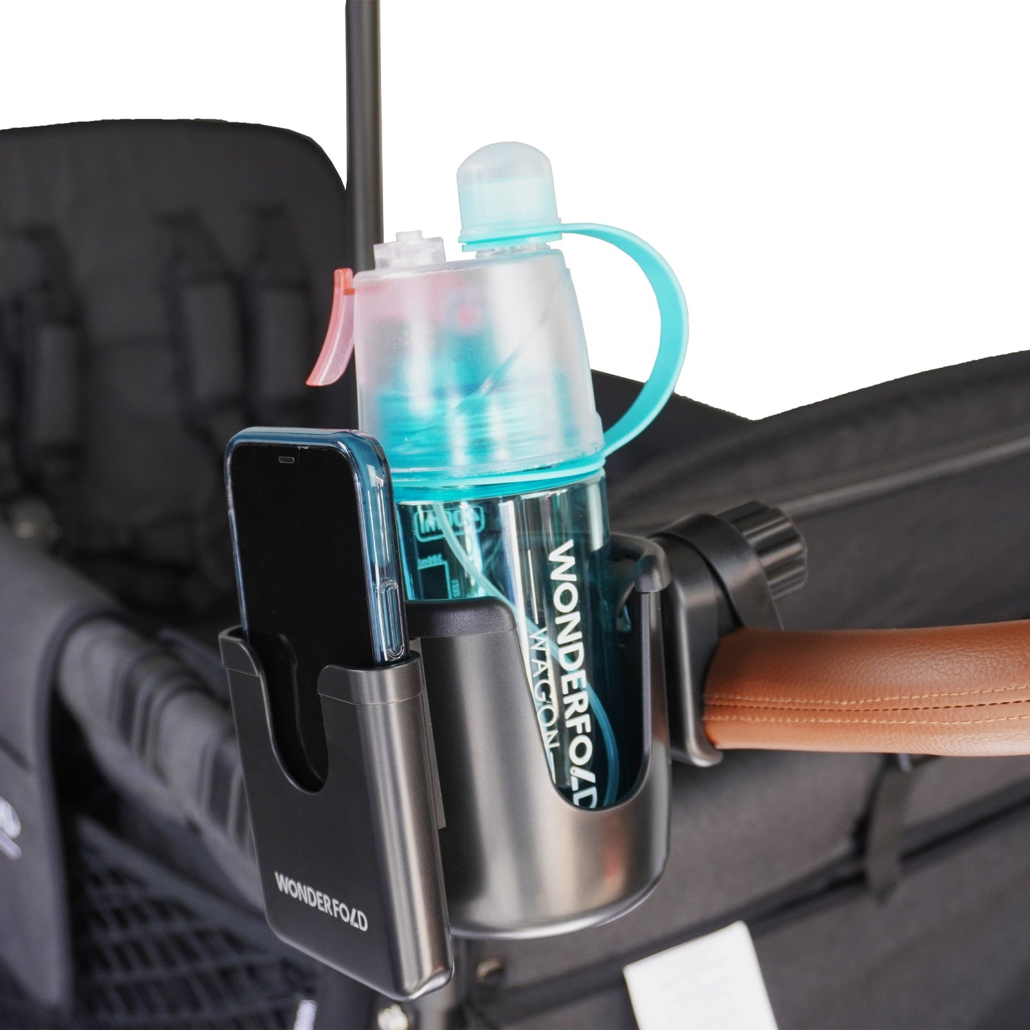 2-In-1 Cup & Phone Holder For WonderFold Wagon - Phone And Sport Bottle