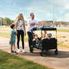 X4M Push + Pull Quad Stroller Wagon w Magnetic Harness (4 Seater)