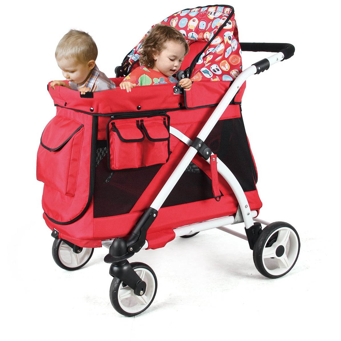 MJ01 Chariot Mini Single Stroller Wagon (1 Seater) - Studio Image - Kids - Red