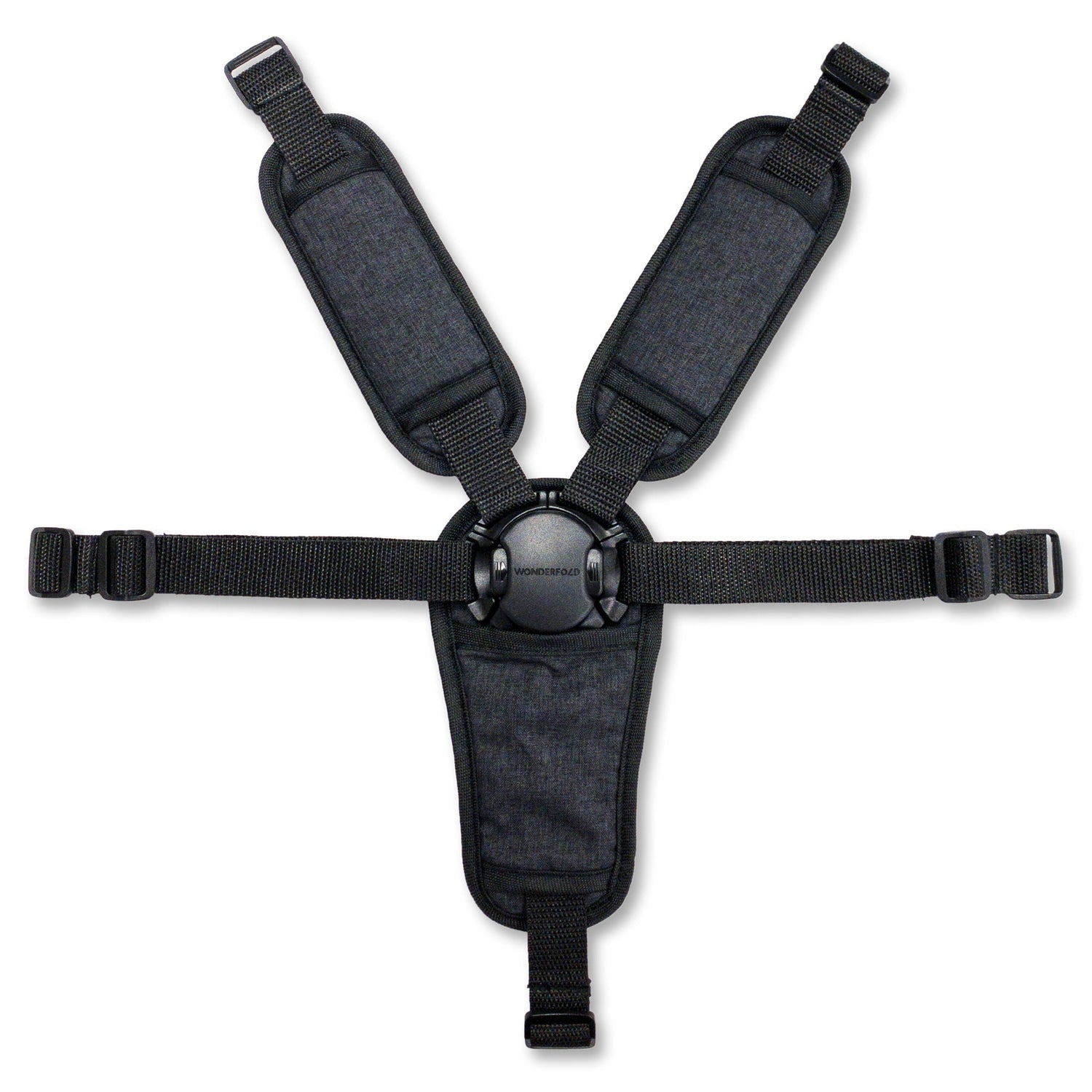 Automatic Magnetic Seatbelt Buckle with 5-Point Harness - Studio Image - Top Down Image