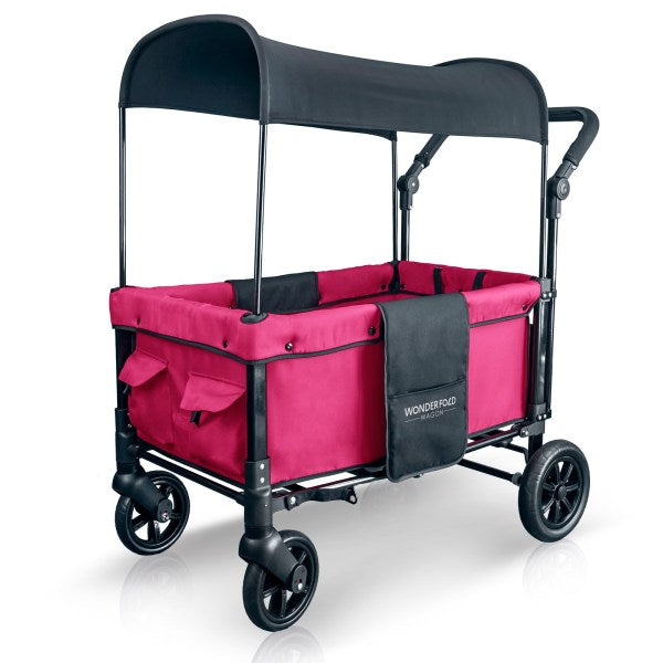 W1 Original Double Stroller Wagon (2 Seater) - Studio Image - Red