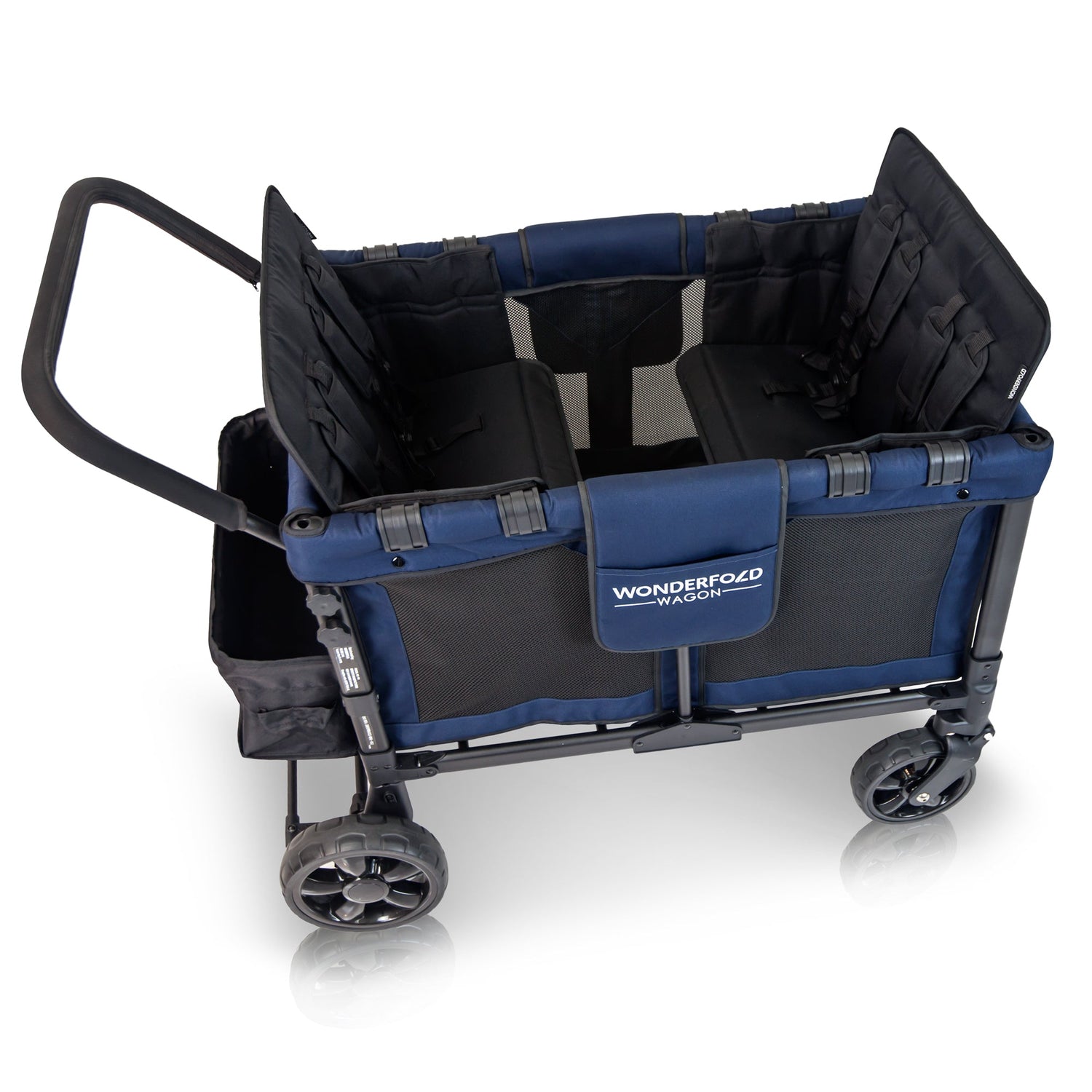 W4 Original Quad Stroller Wagon (4 Seater) - Studio Image - Navy - Top